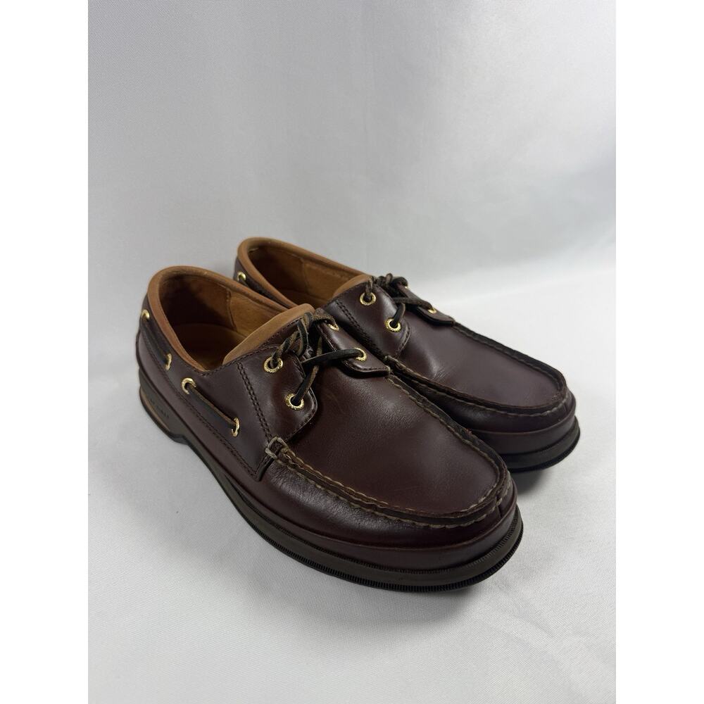 Sperry Top-Sider Gold Cup Boat Shoes Brown Leather Men’s 8W Vibram